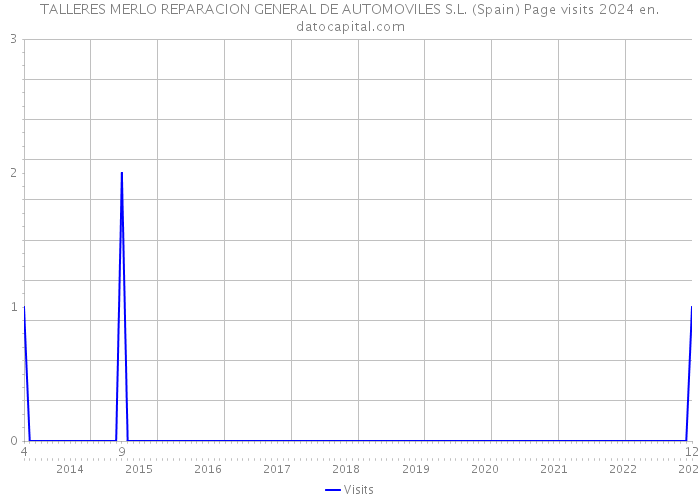TALLERES MERLO REPARACION GENERAL DE AUTOMOVILES S.L. (Spain) Page visits 2024 