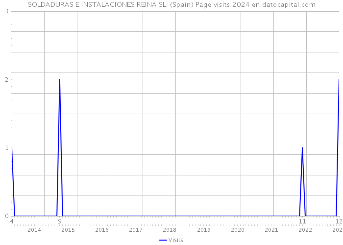 SOLDADURAS E INSTALACIONES REINA SL. (Spain) Page visits 2024 