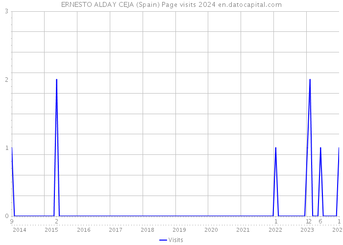 ERNESTO ALDAY CEJA (Spain) Page visits 2024 