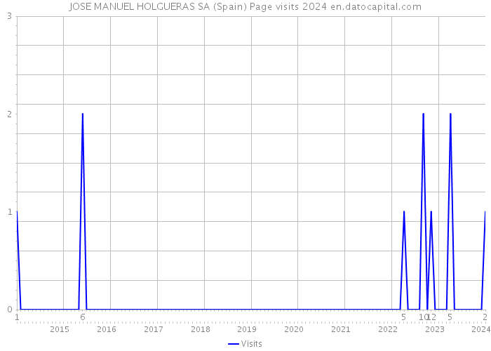 JOSE MANUEL HOLGUERAS SA (Spain) Page visits 2024 