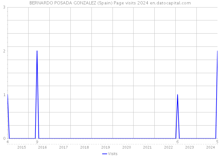BERNARDO POSADA GONZALEZ (Spain) Page visits 2024 