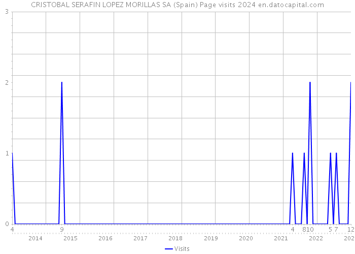 CRISTOBAL SERAFIN LOPEZ MORILLAS SA (Spain) Page visits 2024 