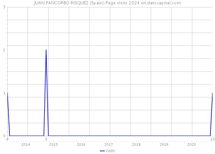 JUAN PANCORBO RISQUEZ (Spain) Page visits 2024 