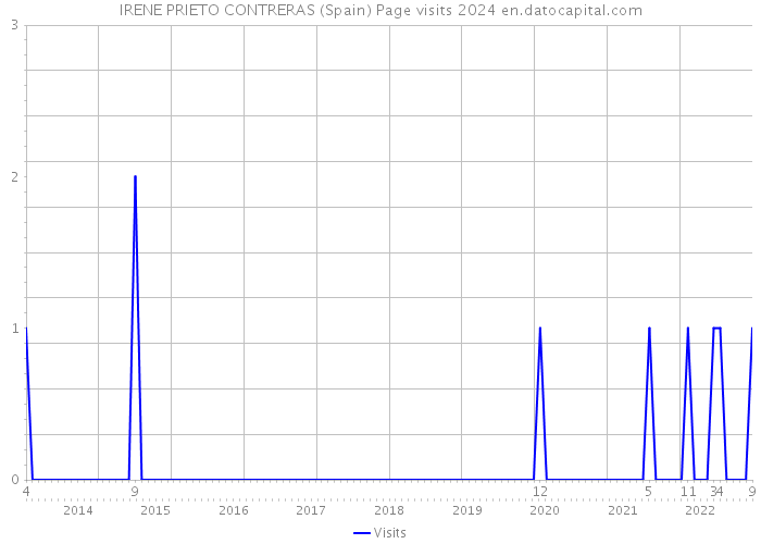 IRENE PRIETO CONTRERAS (Spain) Page visits 2024 