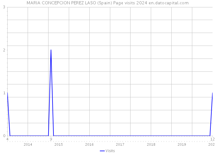 MARIA CONCEPCION PEREZ LASO (Spain) Page visits 2024 