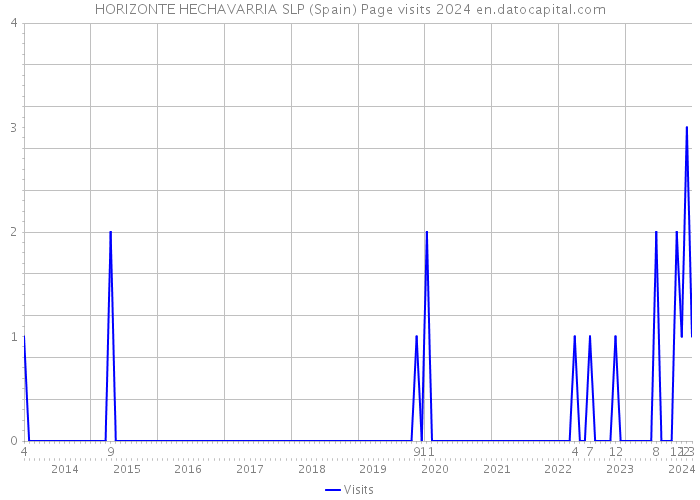 HORIZONTE HECHAVARRIA SLP (Spain) Page visits 2024 