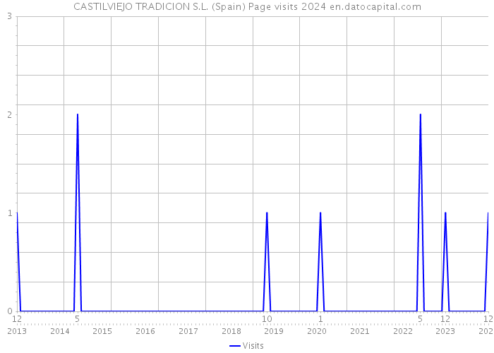 CASTILVIEJO TRADICION S.L. (Spain) Page visits 2024 
