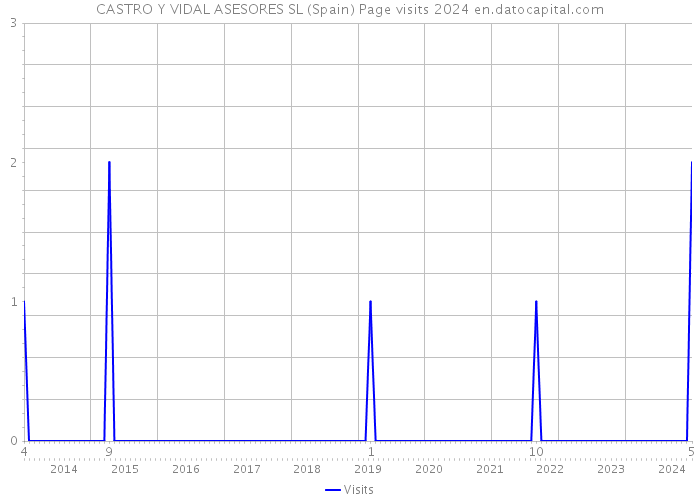 CASTRO Y VIDAL ASESORES SL (Spain) Page visits 2024 