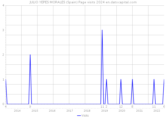 JULIO YEPES MORALES (Spain) Page visits 2024 