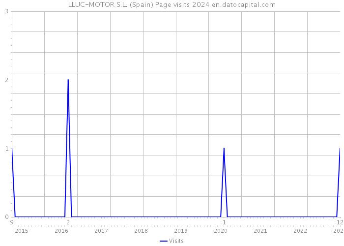 LLUC-MOTOR S.L. (Spain) Page visits 2024 