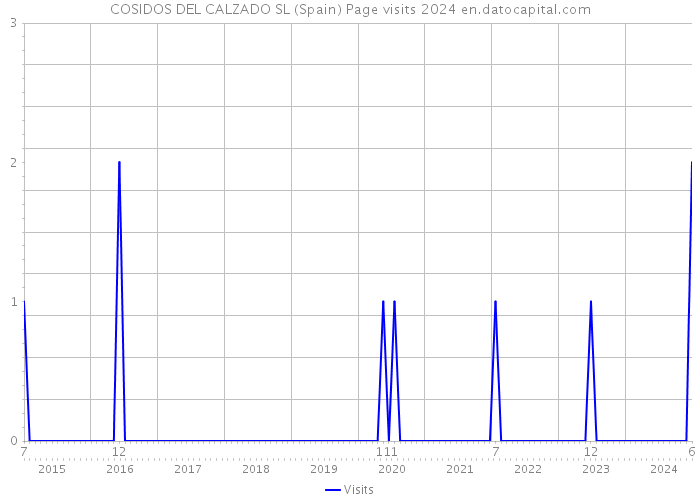 COSIDOS DEL CALZADO SL (Spain) Page visits 2024 