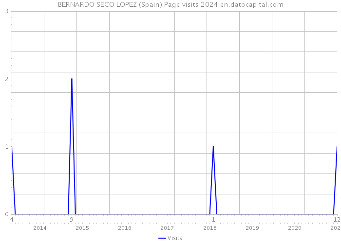 BERNARDO SECO LOPEZ (Spain) Page visits 2024 