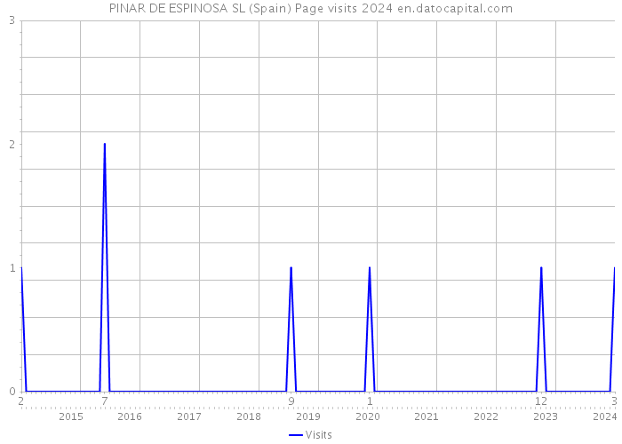 PINAR DE ESPINOSA SL (Spain) Page visits 2024 