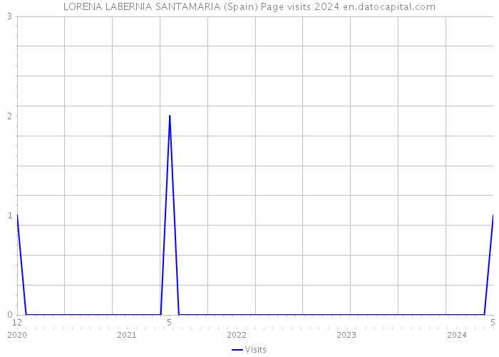 LORENA LABERNIA SANTAMARIA (Spain) Page visits 2024 