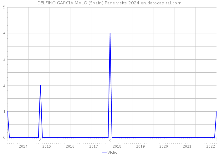 DELFINO GARCIA MALO (Spain) Page visits 2024 