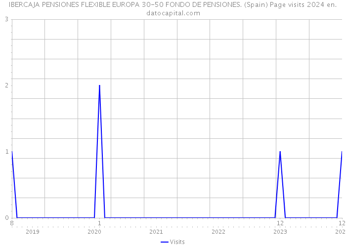 IBERCAJA PENSIONES FLEXIBLE EUROPA 30-50 FONDO DE PENSIONES. (Spain) Page visits 2024 