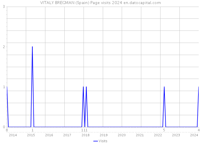 VITALY BREGMAN (Spain) Page visits 2024 