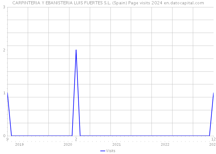 CARPINTERIA Y EBANISTERIA LUIS FUERTES S.L. (Spain) Page visits 2024 