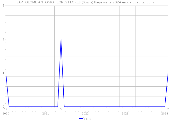 BARTOLOME ANTONIO FLORES FLORES (Spain) Page visits 2024 