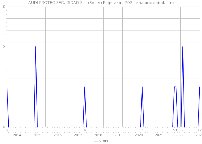 AUDI PROTEC SEGURIDAD S.L. (Spain) Page visits 2024 