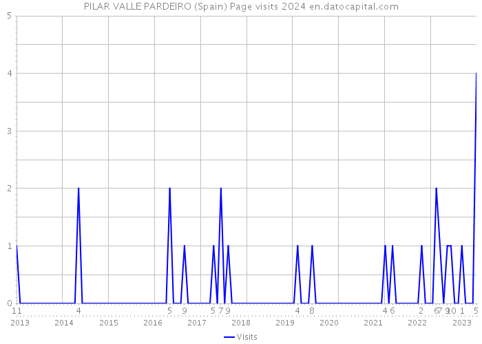 PILAR VALLE PARDEIRO (Spain) Page visits 2024 