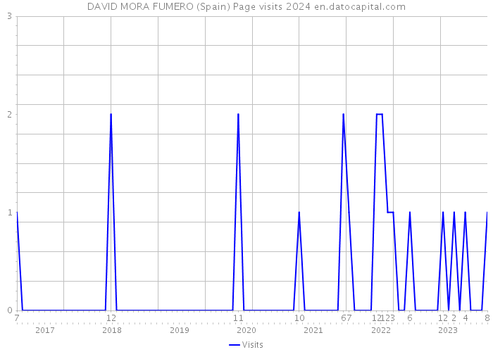 DAVID MORA FUMERO (Spain) Page visits 2024 