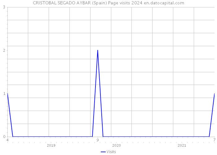 CRISTOBAL SEGADO AYBAR (Spain) Page visits 2024 