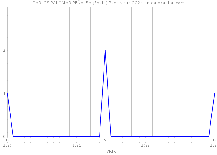 CARLOS PALOMAR PEÑALBA (Spain) Page visits 2024 