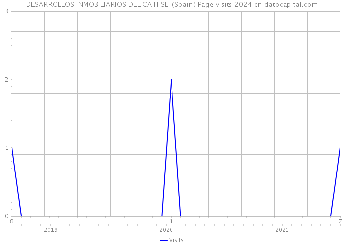 DESARROLLOS INMOBILIARIOS DEL CATI SL. (Spain) Page visits 2024 