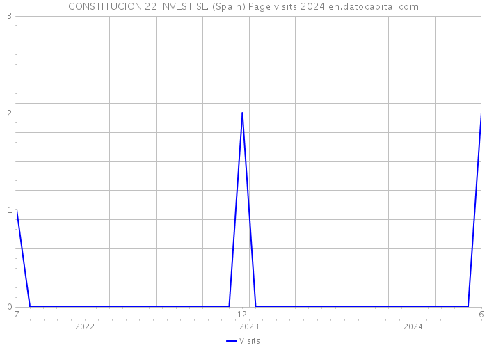 CONSTITUCION 22 INVEST SL. (Spain) Page visits 2024 