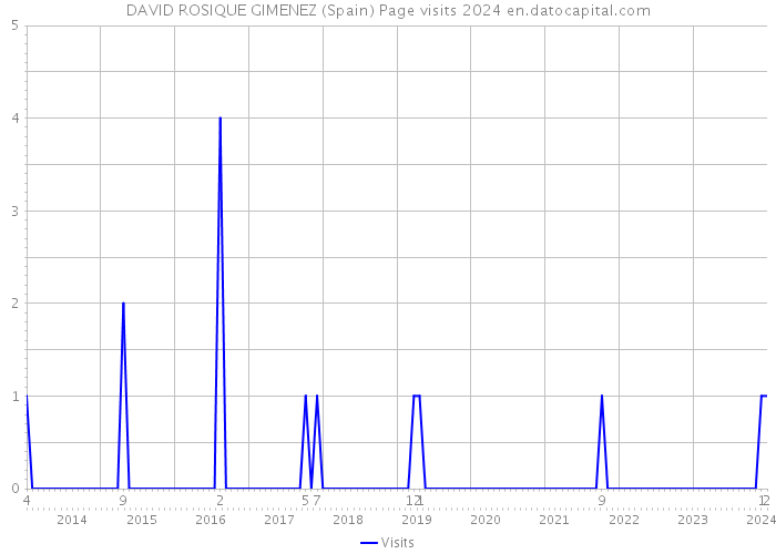 DAVID ROSIQUE GIMENEZ (Spain) Page visits 2024 
