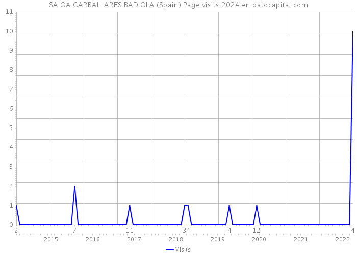 SAIOA CARBALLARES BADIOLA (Spain) Page visits 2024 