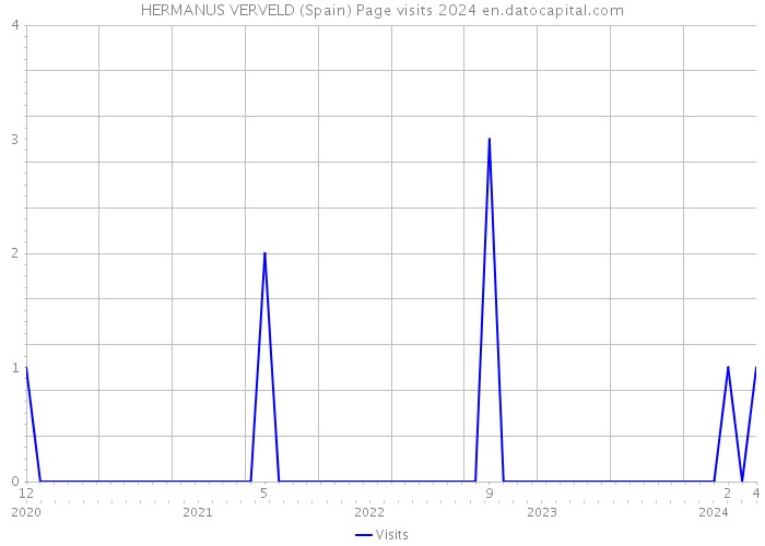 HERMANUS VERVELD (Spain) Page visits 2024 