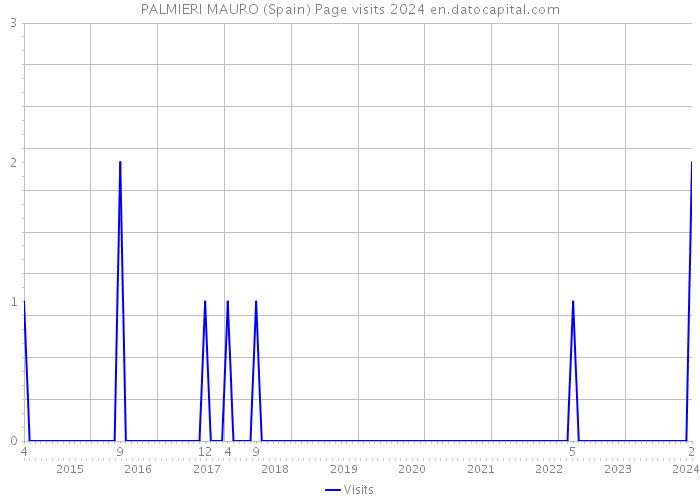 PALMIERI MAURO (Spain) Page visits 2024 