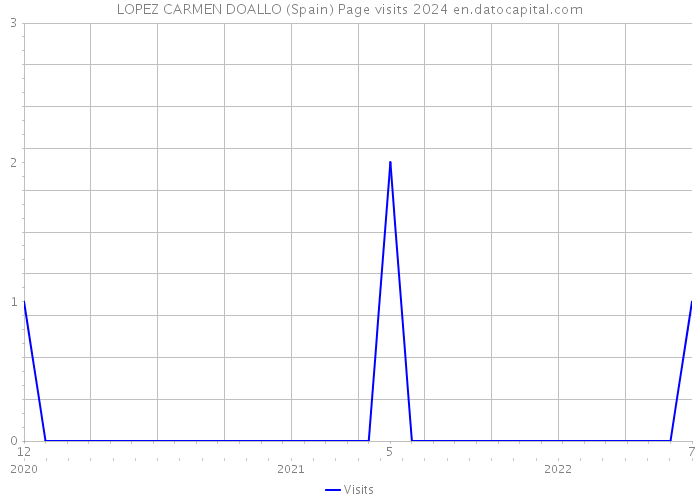 LOPEZ CARMEN DOALLO (Spain) Page visits 2024 