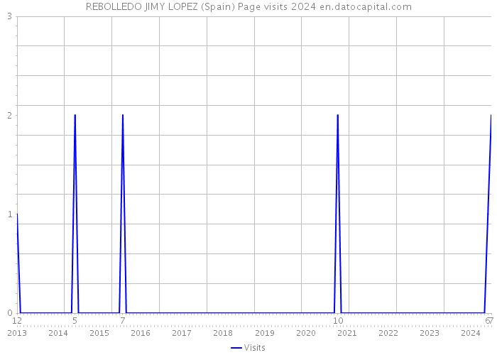 REBOLLEDO JIMY LOPEZ (Spain) Page visits 2024 