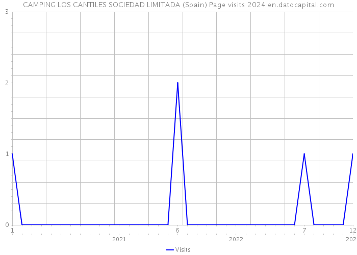 CAMPING LOS CANTILES SOCIEDAD LIMITADA (Spain) Page visits 2024 