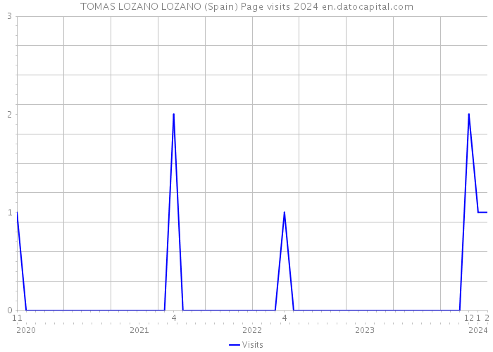 TOMAS LOZANO LOZANO (Spain) Page visits 2024 