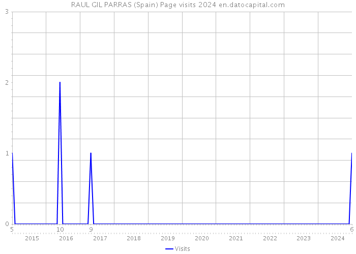 RAUL GIL PARRAS (Spain) Page visits 2024 