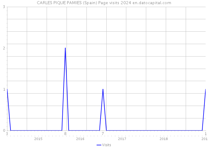 CARLES PIQUE PAMIES (Spain) Page visits 2024 
