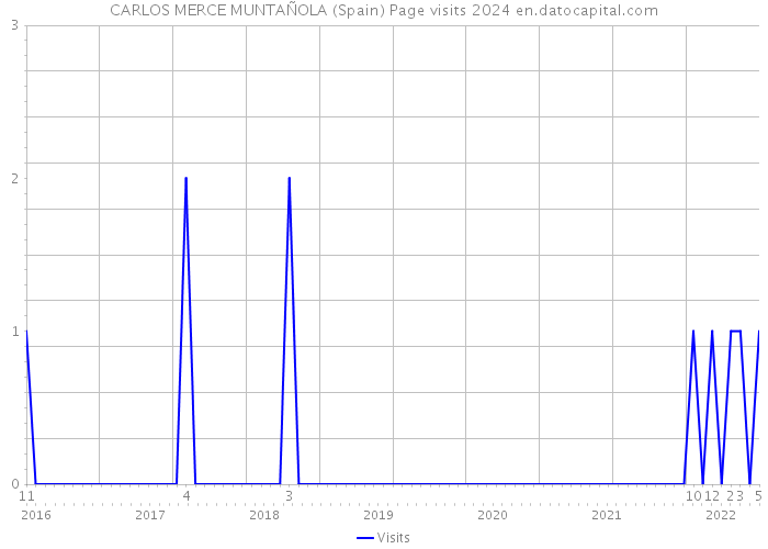 CARLOS MERCE MUNTAÑOLA (Spain) Page visits 2024 