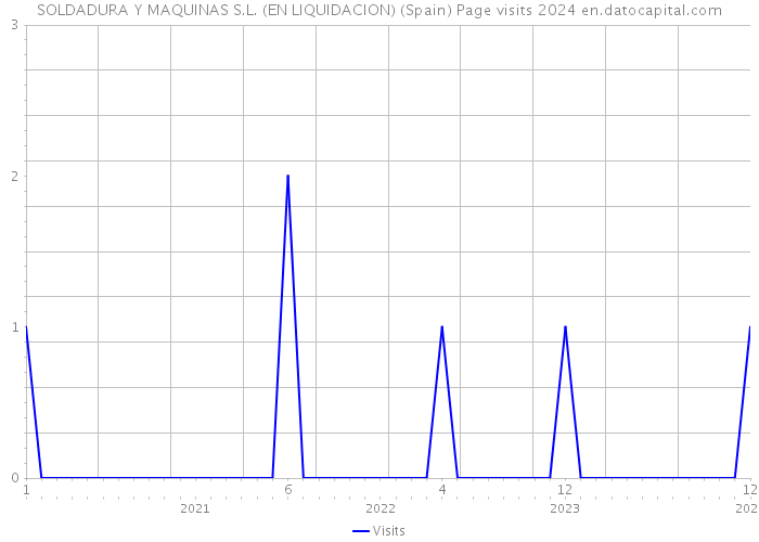 SOLDADURA Y MAQUINAS S.L. (EN LIQUIDACION) (Spain) Page visits 2024 