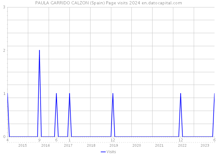 PAULA GARRIDO CALZON (Spain) Page visits 2024 