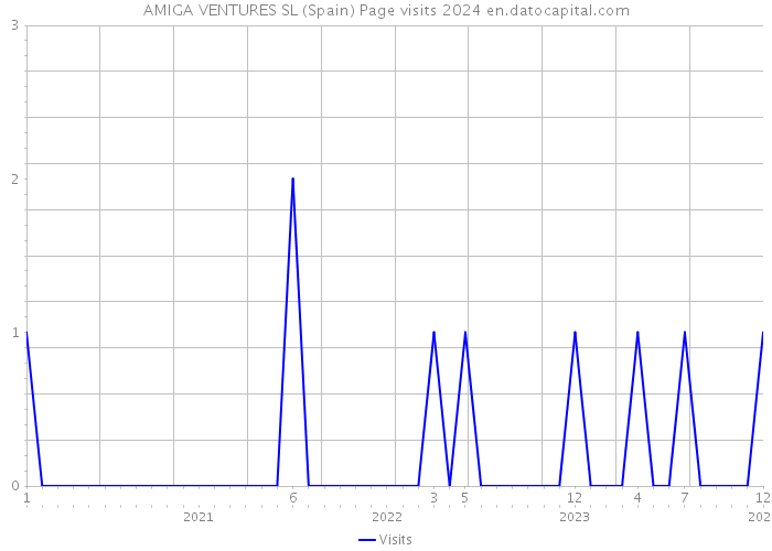 AMIGA VENTURES SL (Spain) Page visits 2024 