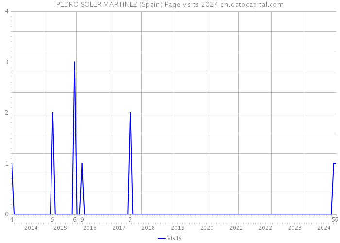 PEDRO SOLER MARTINEZ (Spain) Page visits 2024 