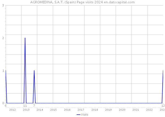 AGROMEDINA, S.A.T. (Spain) Page visits 2024 