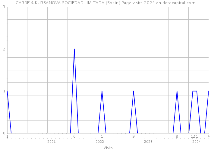 CARRE & KURBANOVA SOCIEDAD LIMITADA (Spain) Page visits 2024 