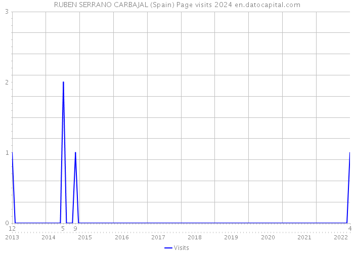 RUBEN SERRANO CARBAJAL (Spain) Page visits 2024 
