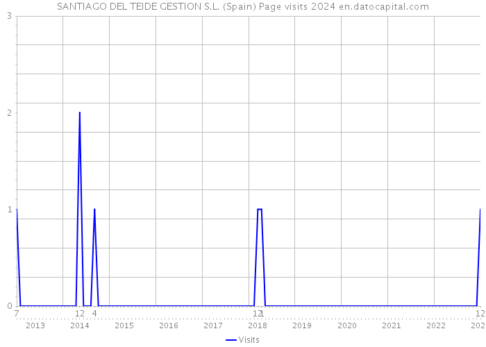 SANTIAGO DEL TEIDE GESTION S.L. (Spain) Page visits 2024 