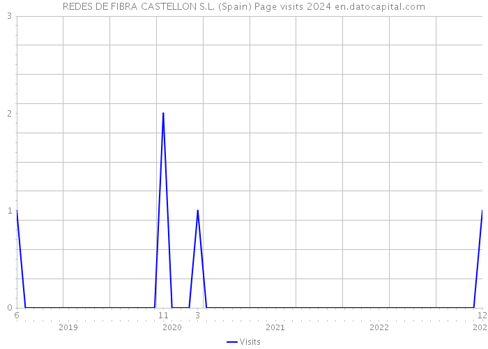 REDES DE FIBRA CASTELLON S.L. (Spain) Page visits 2024 